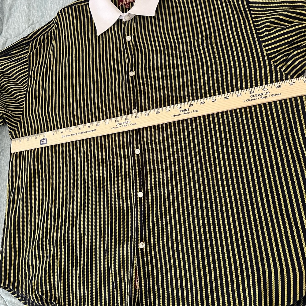 Ron Burgundy Dress Shirt. French Cuffs. 3X - Picture 4 of 8